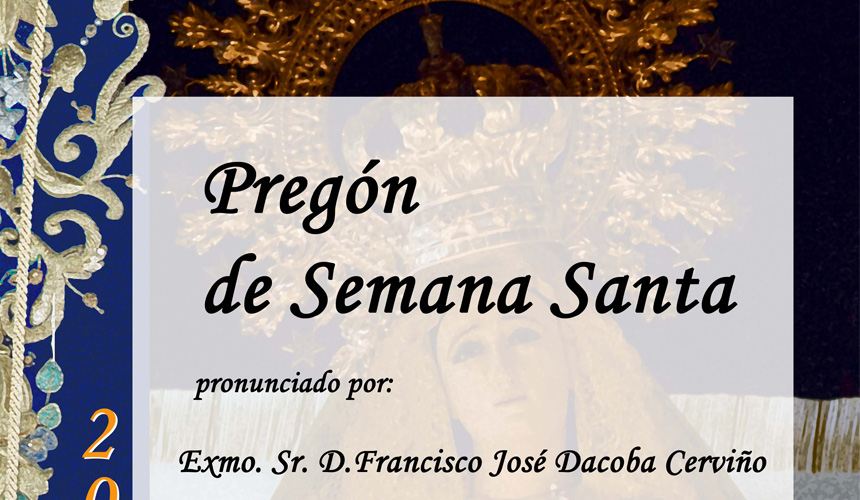 PREGÓN OFICIAL DE SEMANA SANTA
